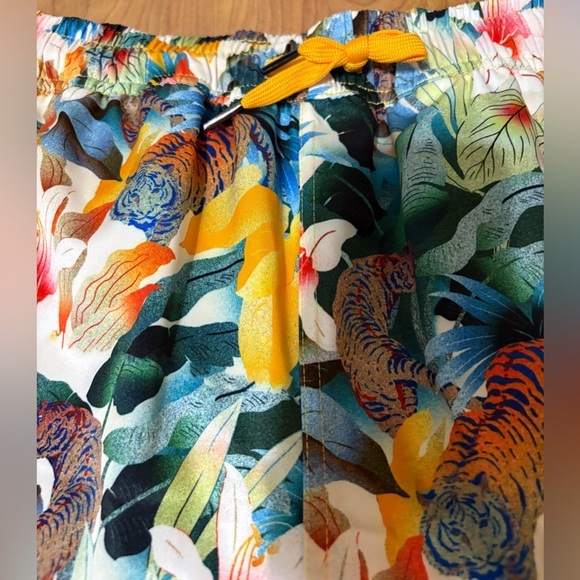 Robert Graham Tiger Floral Hydrocool Swim Board Shorts 2XL NWT $79 MSRP - Picture 3 of 13